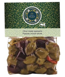 Antica Sicilia, Olive miste paesane in busta con olio EVO